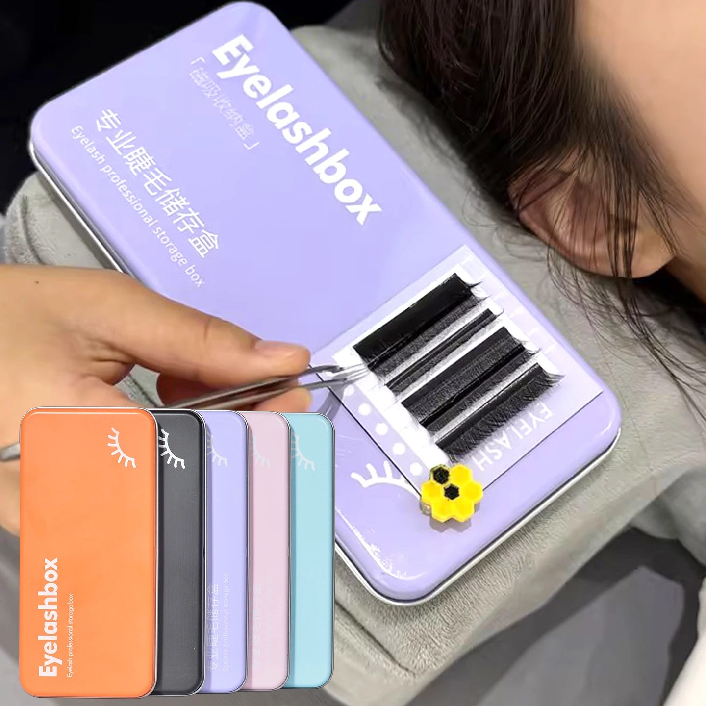 Eyelash Extension Menu - 7pcs Magnetic Eyelash Extension Storage Box