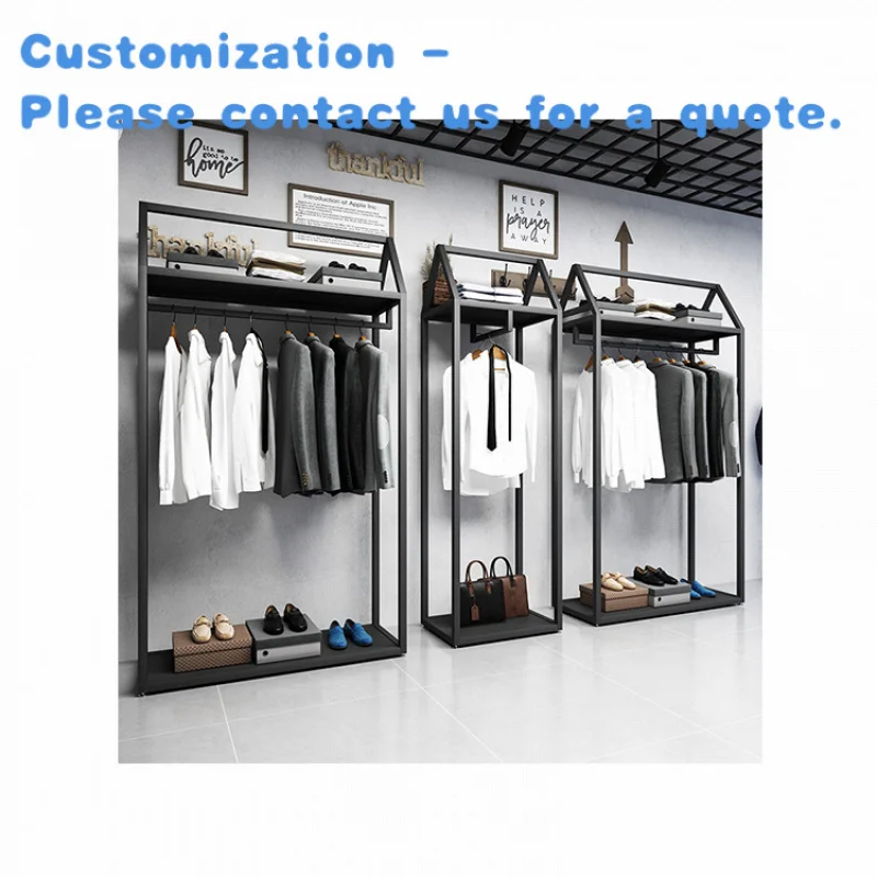custom.Kainice Factory Stand Hanger Clothing Shops Display Stands Display Accessories Metal Frame Shirt Display Frame Garment