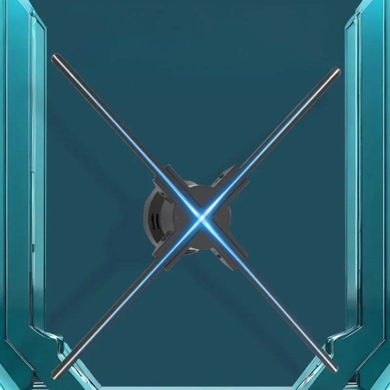 

holographic projection advertising machine, rotating projection light, floating image without screen