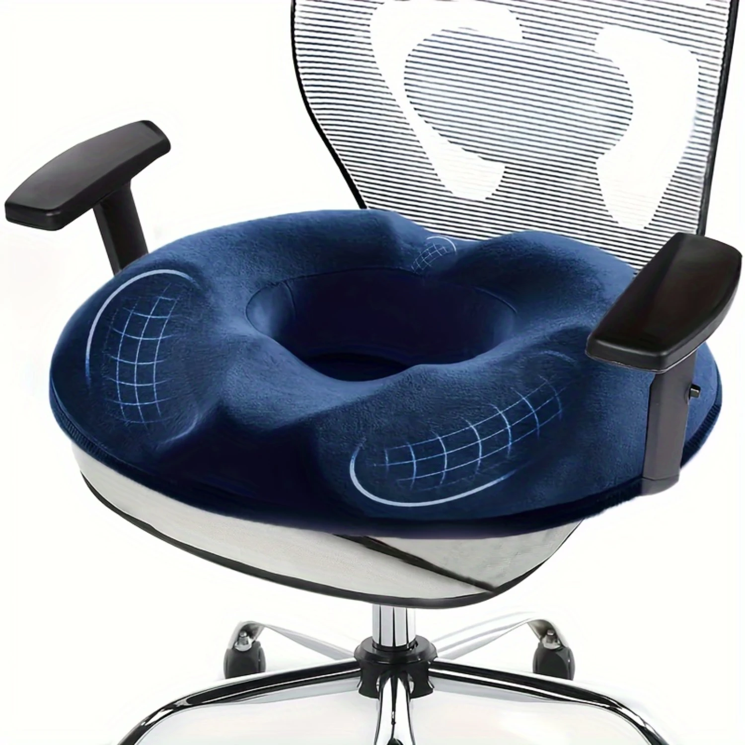 

1pc Breathable Seat Cushion, Chair Seat Cushion, Comfort & Support Chair Pillow, For Office Travel