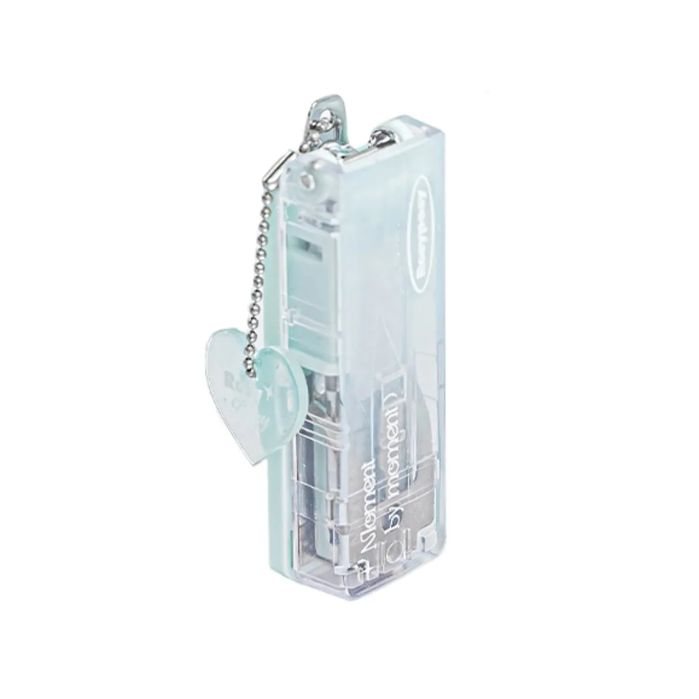 Bookbinding Tool Transparent Mini Stapler Clamp Stapler Creative Gradient Stapler Lightweight Portable Mini Stapler Simplicity