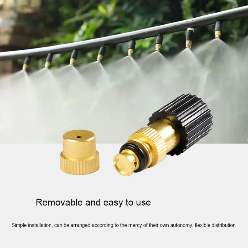 

Water Spray Tool Cooling Misting Nozzle Dedusting Adjustable Spray Sprinkler Copper Micro Sprayers Spray Sprinkler