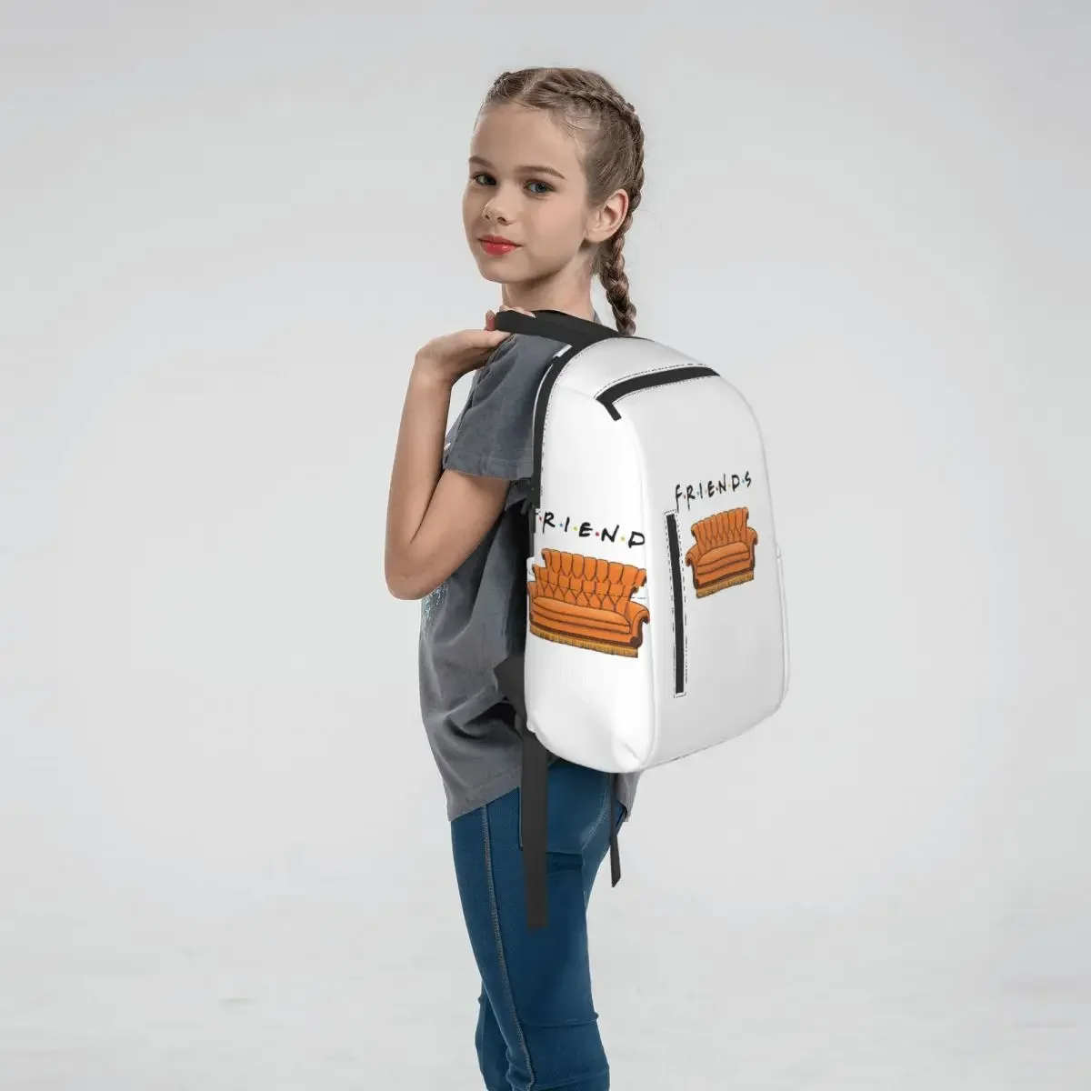 Friend TV Show Backpack Daypack Boys Girls BookBag School Bag Shoulder Bags for Men Women