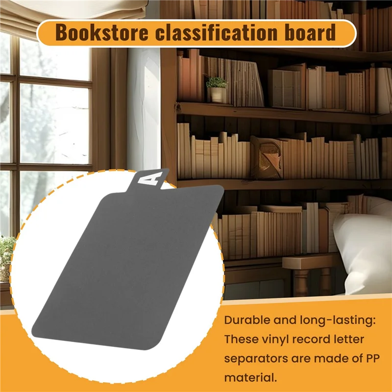 FULL-156 قطعة فواصل تسجيلات الفينيل DVD فواصل أبجدية A-Z فواصل أبجدية منظم تسجيلات الفينيل مع الأبجدية