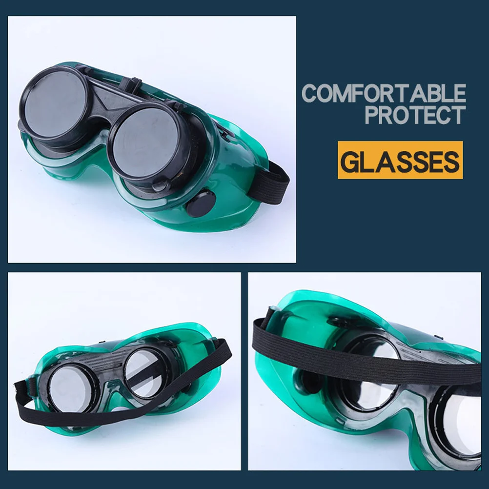 

3Pcs Welding Protective Goggles Eye Protector Anti-Glare Resistant Adjustable Flexible Band Safety Welding Glasses