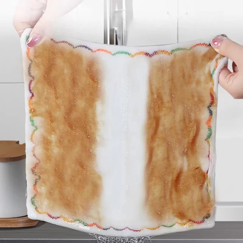 Dishcloths Are Not Prone To Oil Stains, Are Good for Household Cleaning and Have Strong Water Absorption