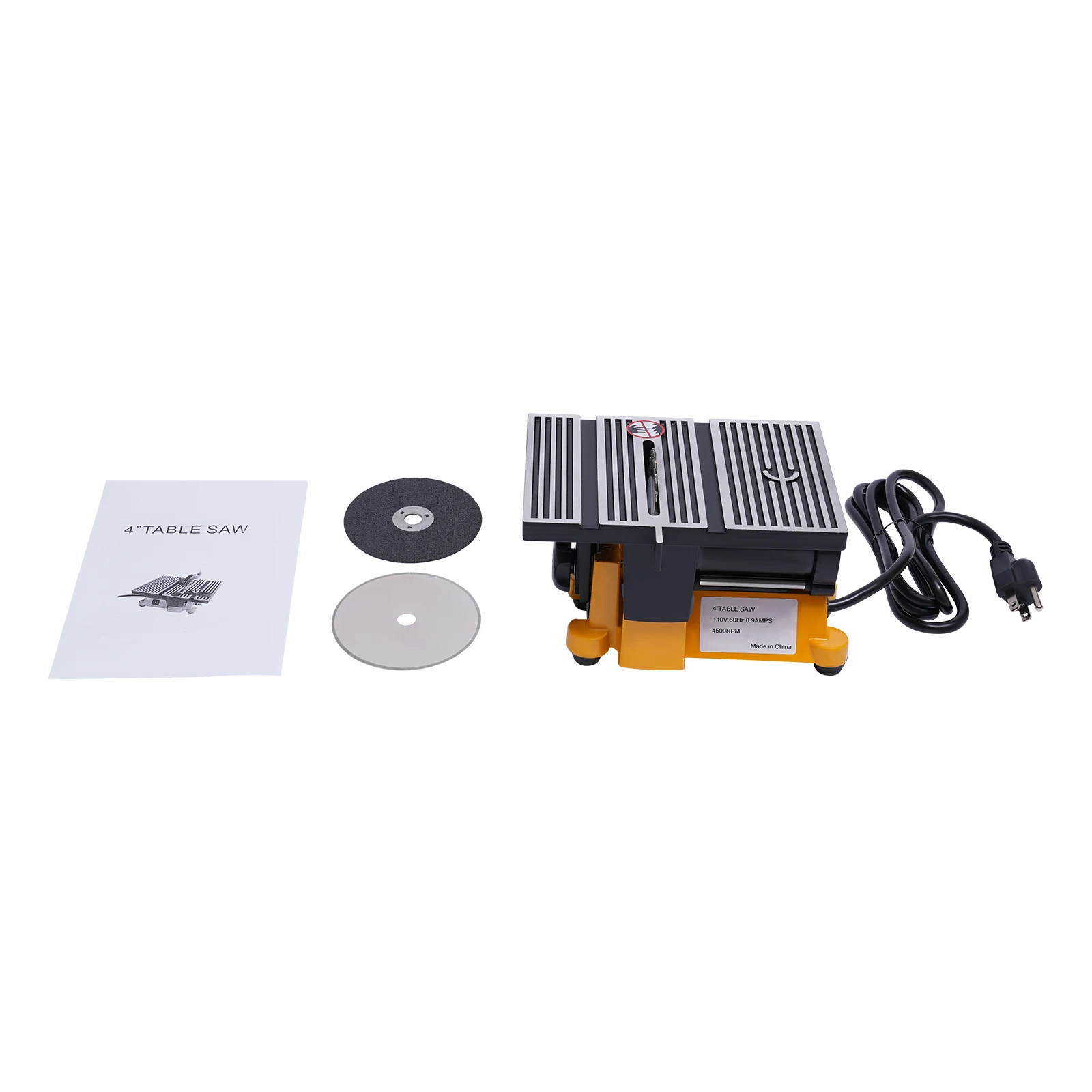 Amerykańska piła stołowa elektryczna 90W 4500 obr./min do cięcia drewna i metalu, narzędzie elektryczne z okrągłą tarczą do obróbki drewna.