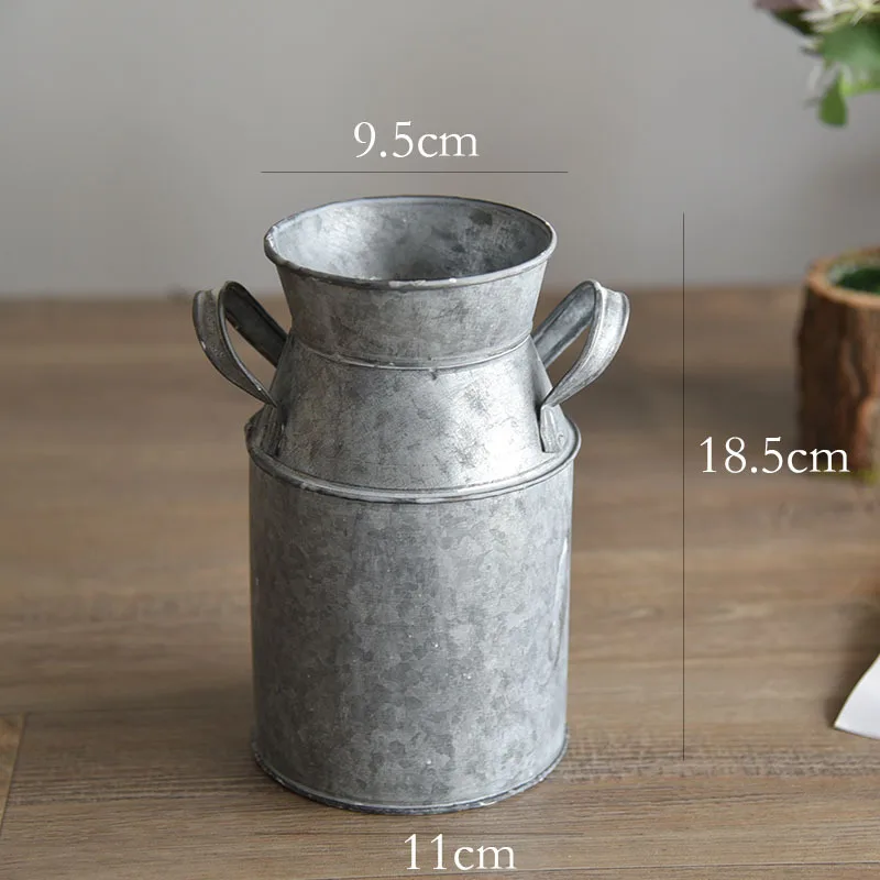 

Iron vase, iron bucket, flower arrangement bucket, European style iron art, dried flower arrangement bucket, vintage vintage ant