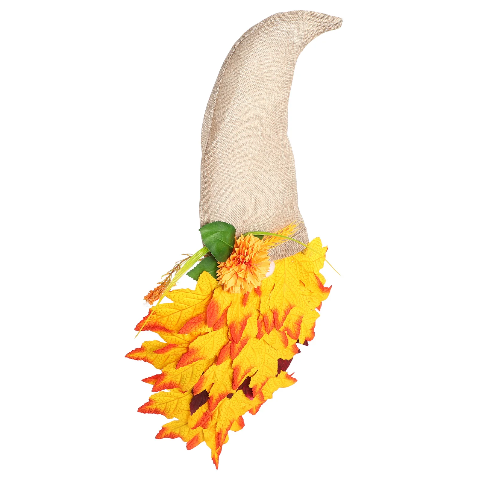 

Autumn Harvest Gnome Wreath Fall Maple Leaves Front Door Thanksgiving Seasonal Holiday Decor Gnome Wreath Swag
