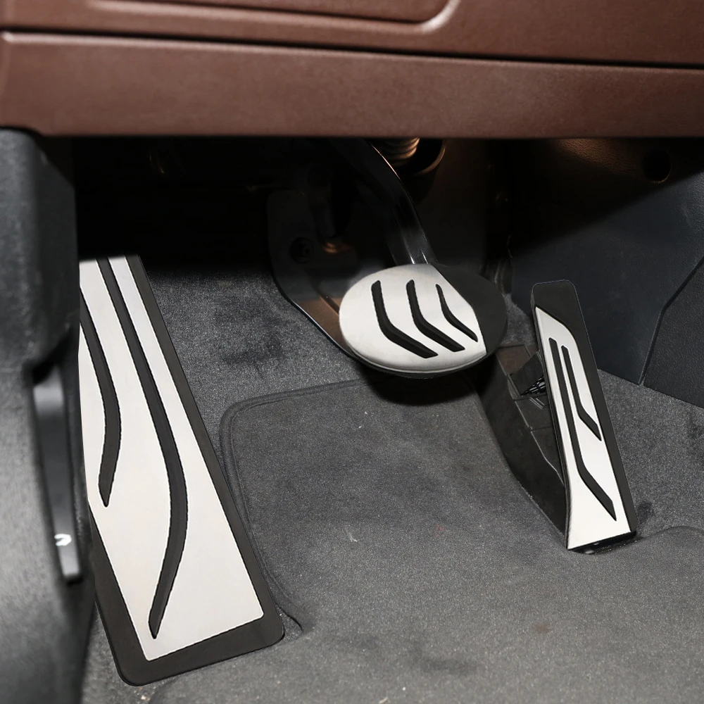 Car Pedals for BMW X1 X2 F48 F39 F45 F46 F40 LHD Foot Rest Pedal Pad Cover 216i 218i 220i 216d 218d 220d Active Gran Tourer