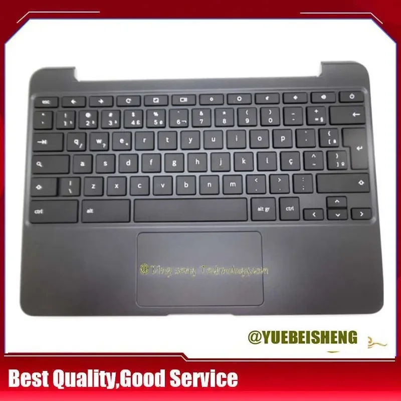 

YUEBEISHENG New/Org For Samsung Chromebook XE500C13 S3 XE500C13 Palmrest Brazil Keyboard Upper Case Touchpad