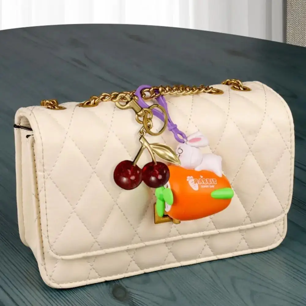Aesthetically Pleasing Cherry Cherry Keychain Red Hangable Backpack Decoration Shoulder Bag Decoration bag