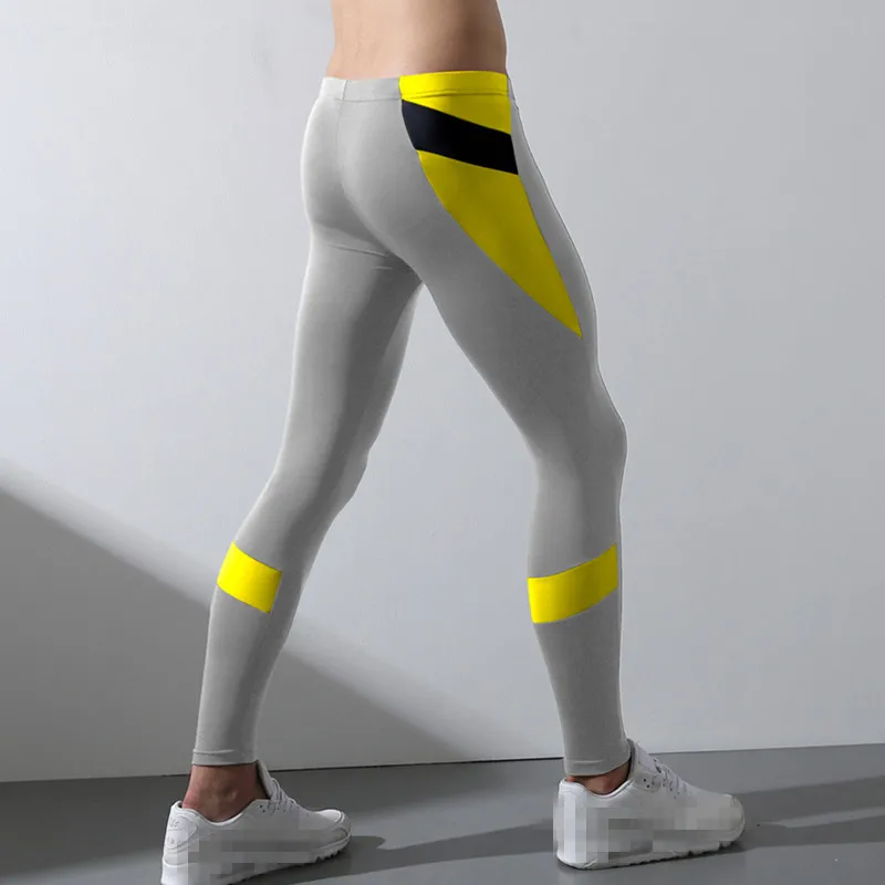 Winter Warm Men's Compression Pants Running Tights Straight Leg Length Eight Casual Pants Youthful Vitality Style Travel Suit...