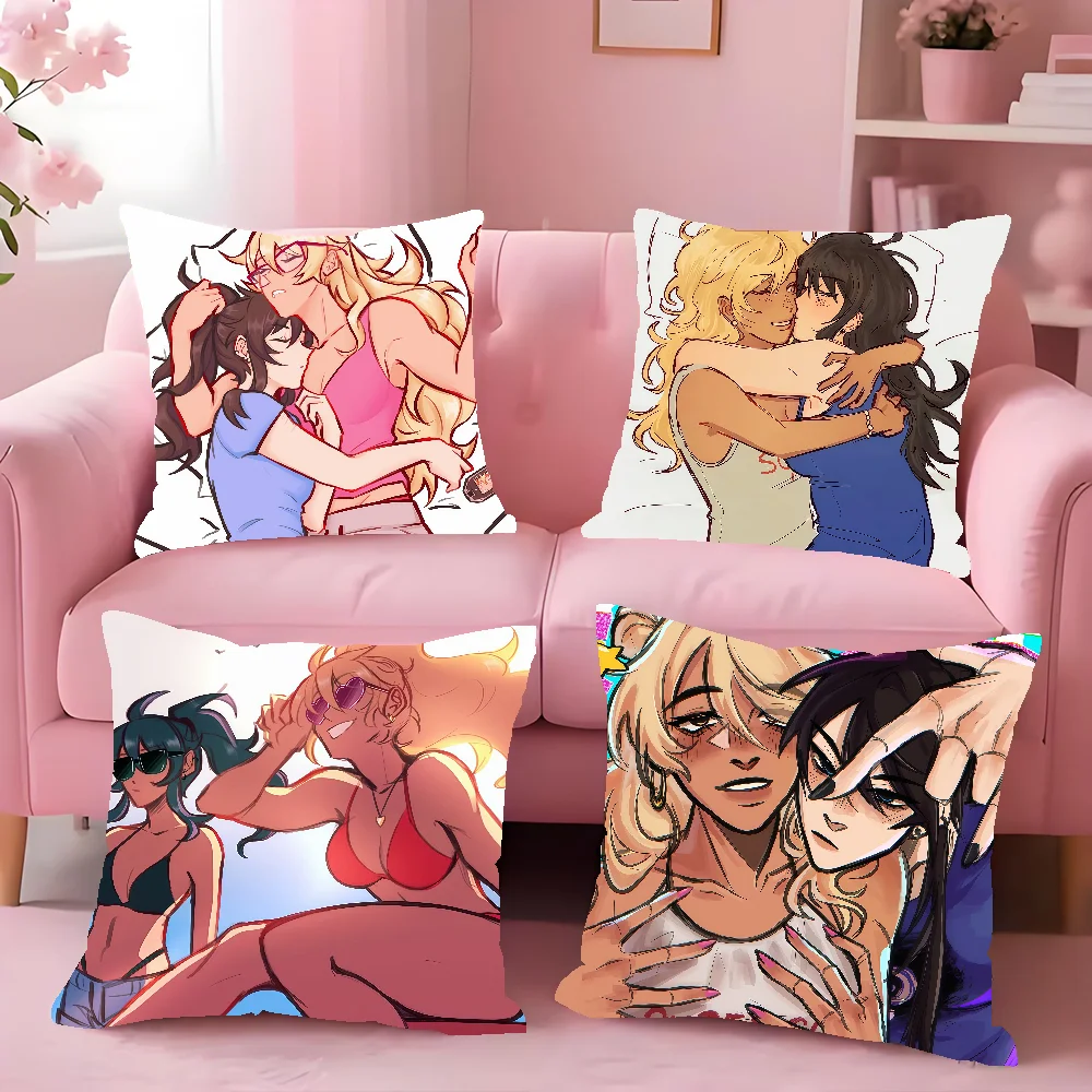 Jecka Nicole C-Class Of 09 Jeckole Cushion Cover Square Double-Sided Printing Sofa Cushion Cover Pillowcase Bedroom Bedside