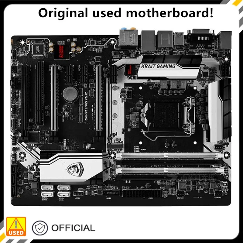 

For Z170A KRAIT GAMING Original Used Desktop Intel Z170 64GB DDR4 Motherboard LGA 1151 i7/i5/i3 USB3.0 SATA3