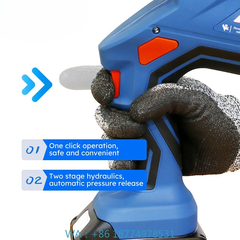 Connector Copper Cordless Electric Crimping Tool ECT-12042 700bar Battery Cu50-400mm2 Hydraulic Cable Crimper