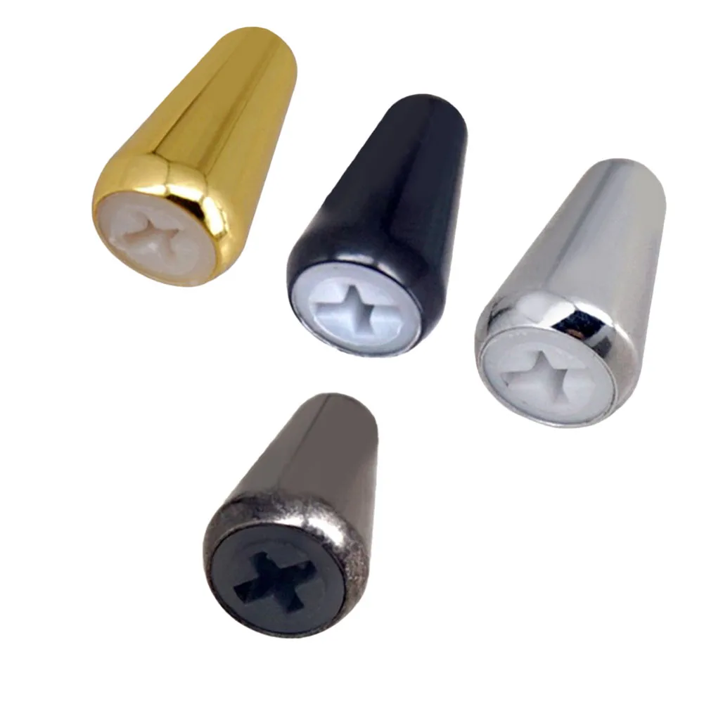 1/3pcs Metal Guitar Switch Tip Switch Knob Embedded Cross Core Expandable Hole For LP For EPI Style Electric Guitars Accessories