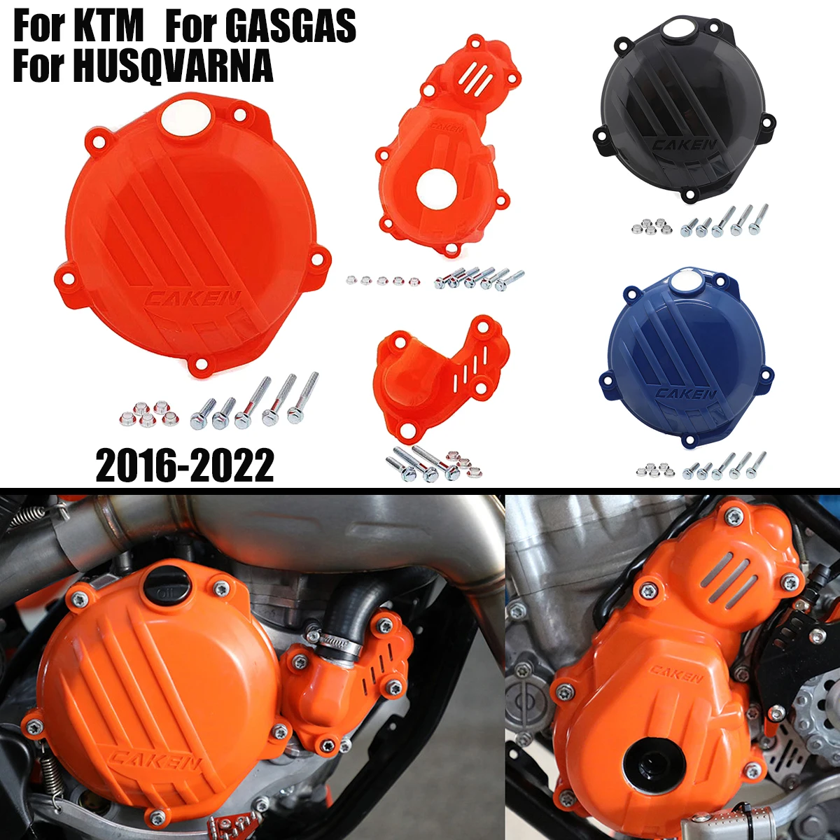 Motorcycle Clutch Guard Ignition Water Pump Cover Protector For KTM EXC-F SX-F XC-F FC FE FX 250 350 2016 2017 2018 2019 2020