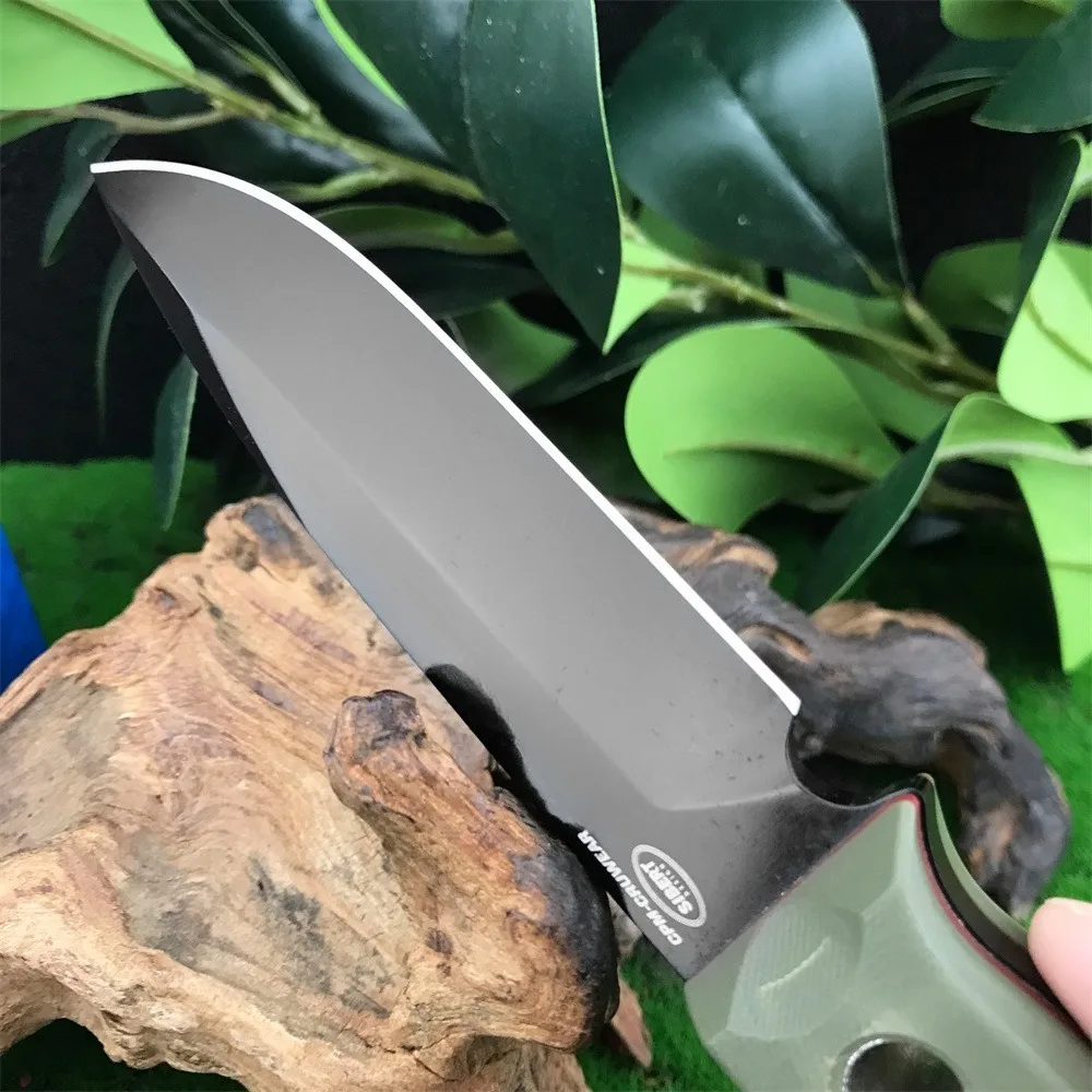 BM Bushcrafter couteau droit lame D2 manche G10 haute dureté couteaux de survie de chasse tactique outils EDC de poche