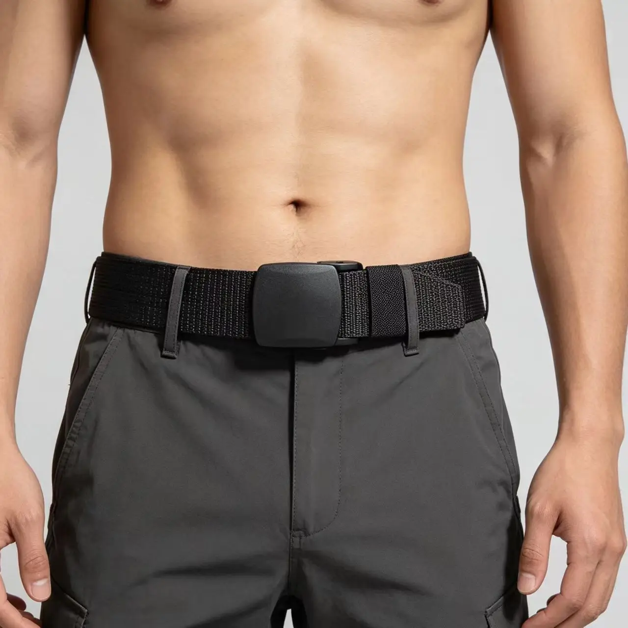Men Anti-Theft Travel Belt With Secret Money Pocket, Outdoor Sports Hidden Cash Waist Belt