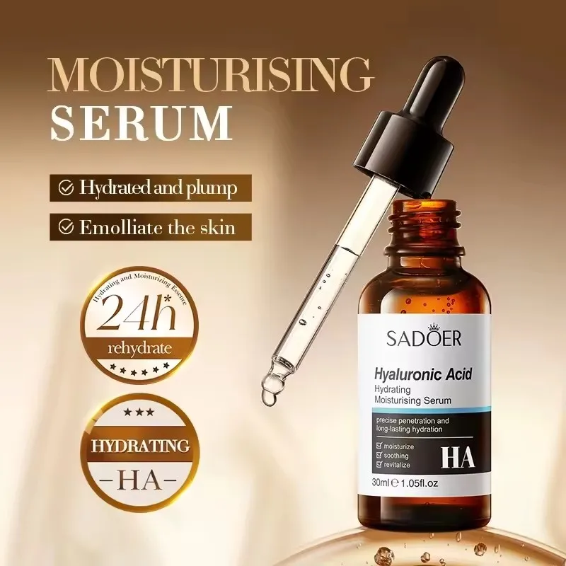 SADOER Salicylic Acid Centella Asiatica Hyaluronic Acid Serum for Face Moisturizing Hydrating Facial Essence 30ml