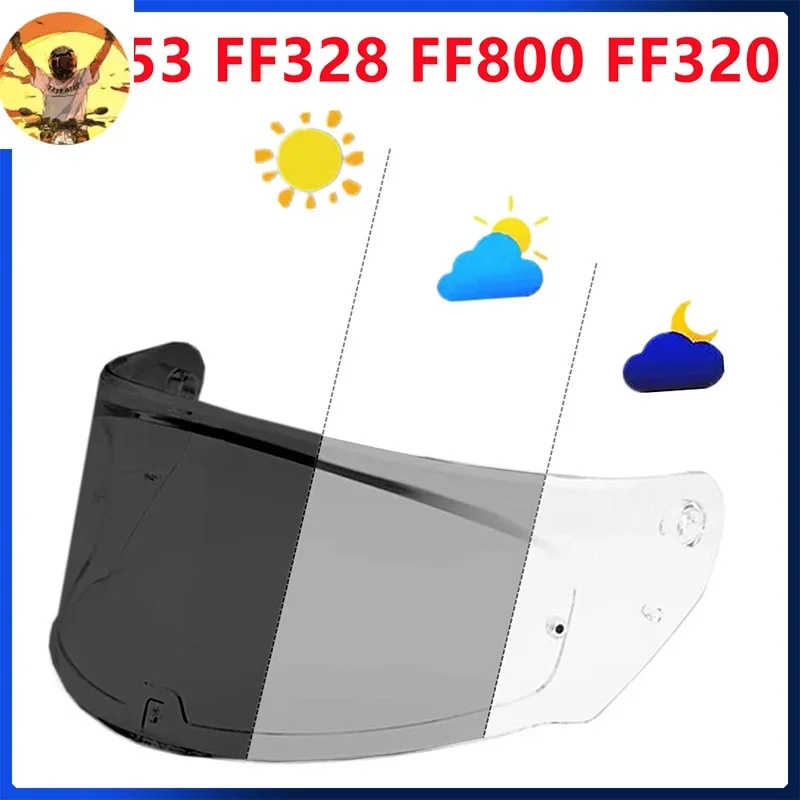 Photochromic Lenses Helmet Shield Lens for LS2 FF320 FF328 FF353 FF800