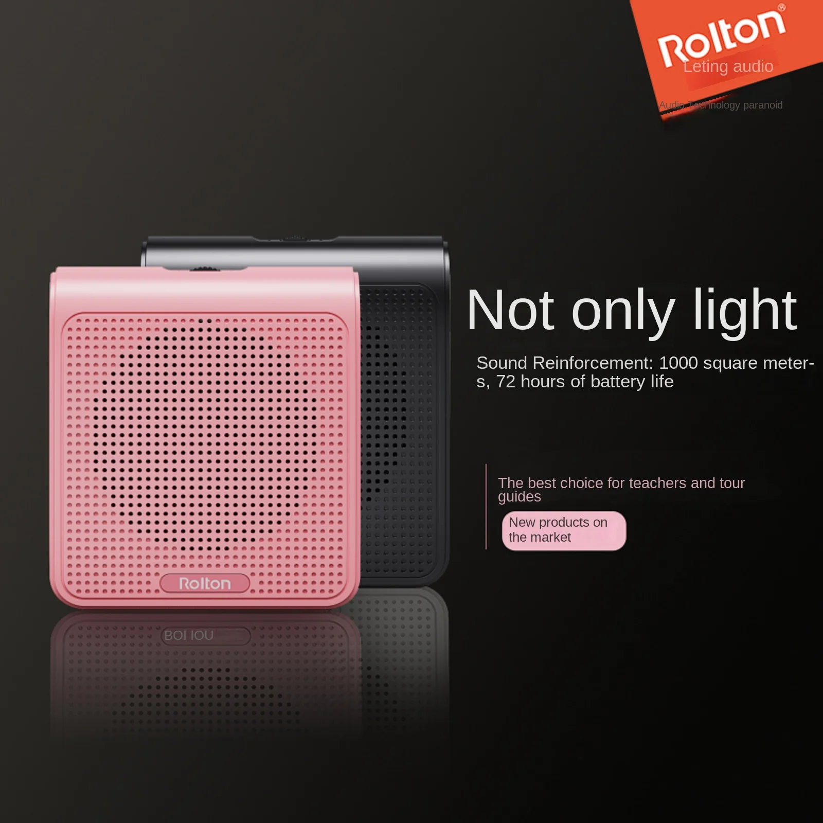 Rolton/ Leting K10 Mini Little Bee Loudspeaker Portable Teacher Teaching Lecture With Guide Horn Hanging From Waist