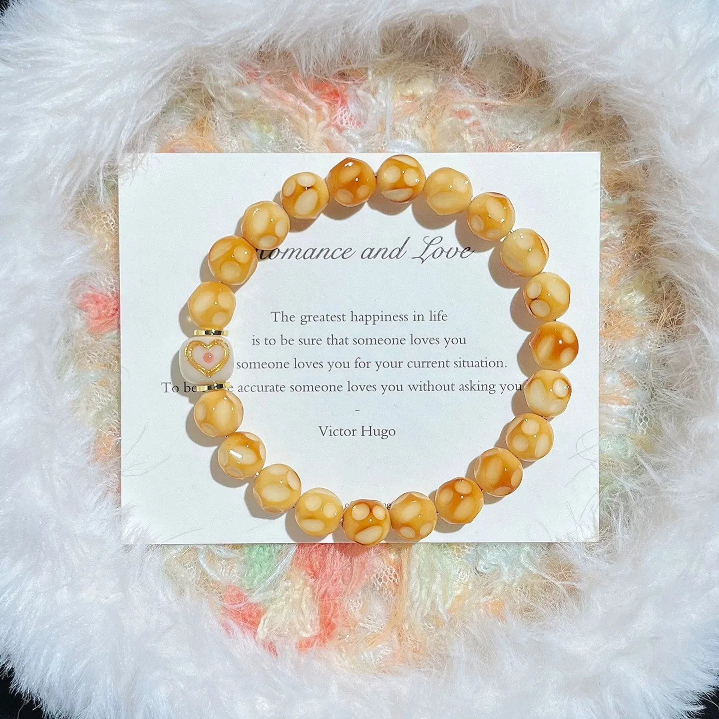 Charcoal Roasted Football Shaped Hainan White Jade Bodhi Single Wrap Bracelet for Women Delicate Bestie Gifts