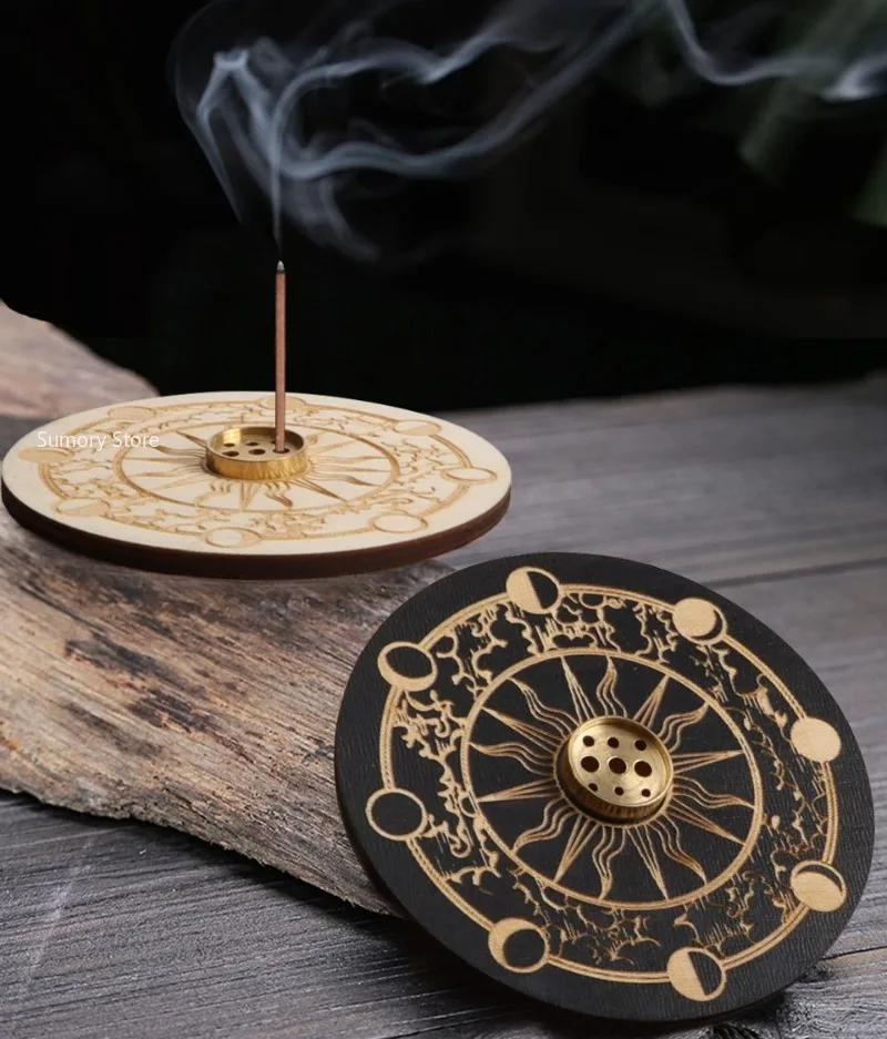 Wood Aroma Stand Incenses Holder for Home Offices Create Relax Atmospheres Improve Sleep Qualities Iprove Inspiration