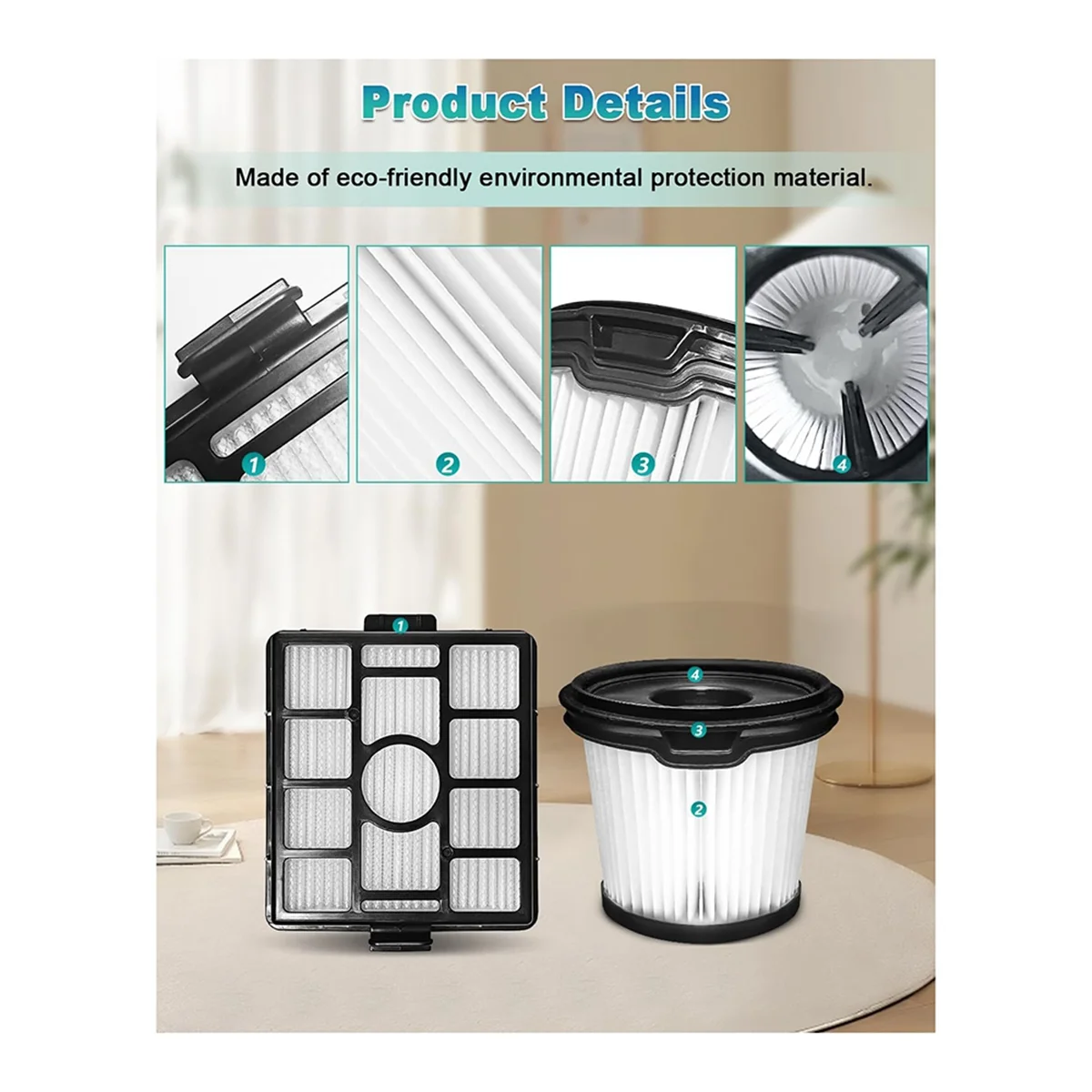 6 قطعة لملحقات المكنسة الكهربائية BU3523 BU3521 جزء استبدال المكنسة الكهربائية