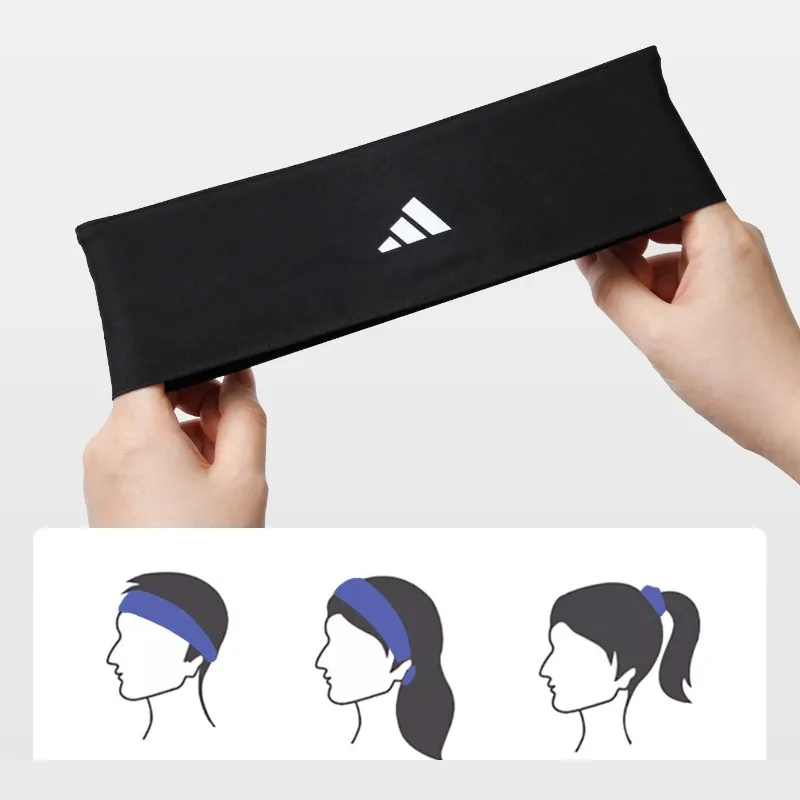Adidas Sports Headband Sweat-Absorbing Headband Antiperspirant Headband Headscarf Sweat Guide Forehead Headband ADAC-16211WH-NL