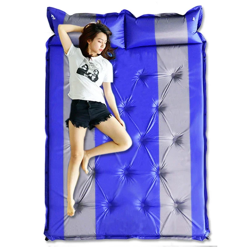 

5Cm Thick 2Persons Automatic Inflatable Mattress Outdoor Camping Tent Sleeping Pad Office Lunch Break Thickened Moisture-proof