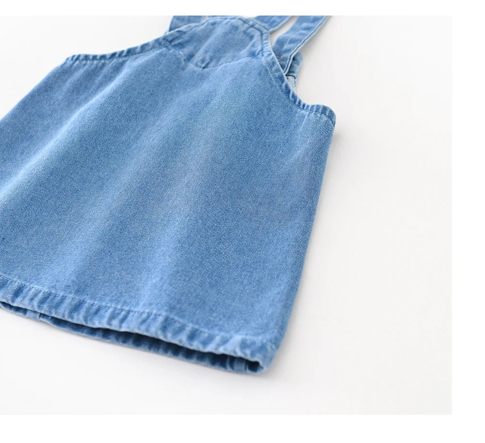 2024 Latest Arrival Children\'s Denim Strap Skirt Peppa Pig Girl Baby 1-3 Years Old Animal Pig Casual Denim Skirt Summer Gift