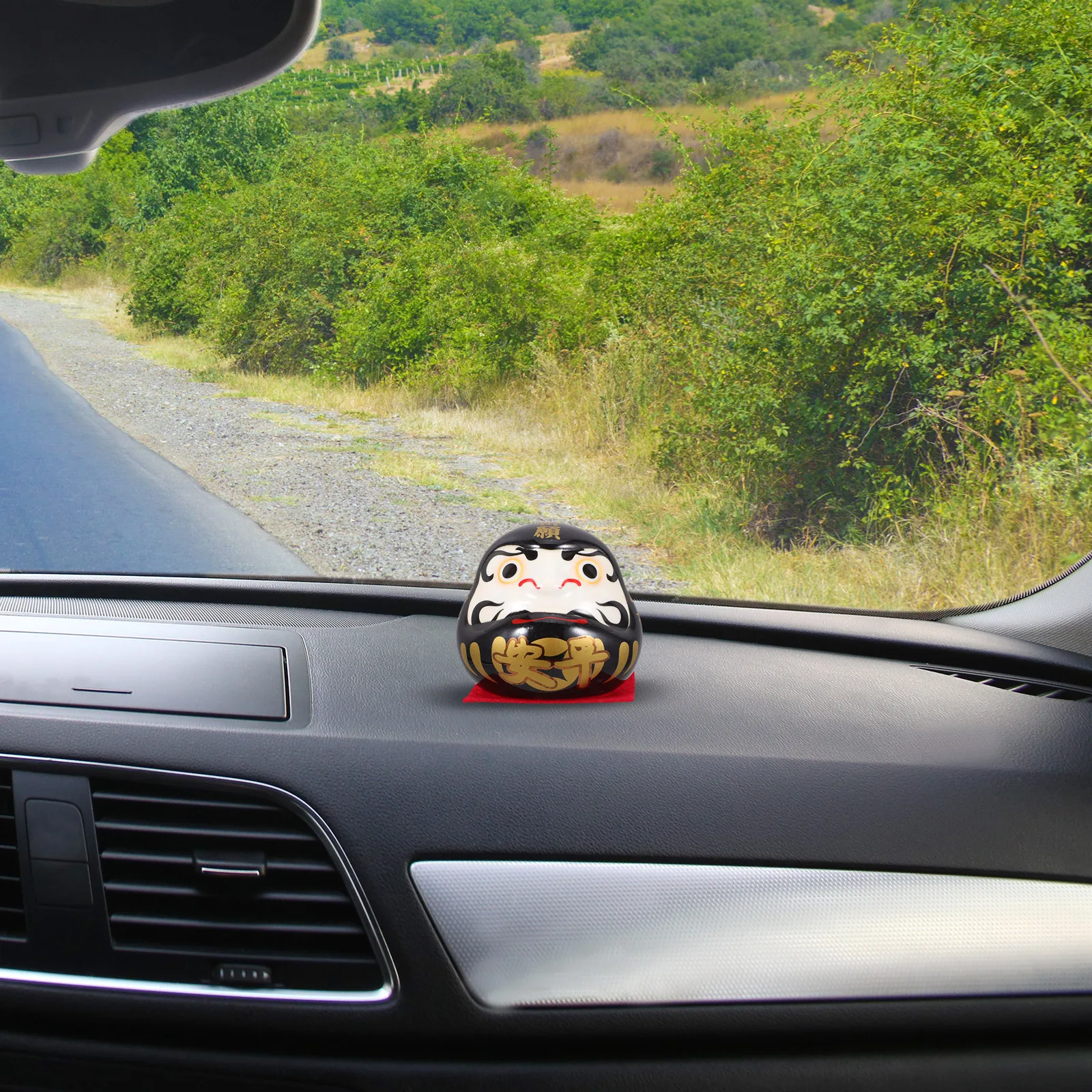 

1pcs Ceramic Decoration Japanese Egg For Home Car Accessories Interior Desk Car Dashboard Wealth Lucky Feng Shui Ornament