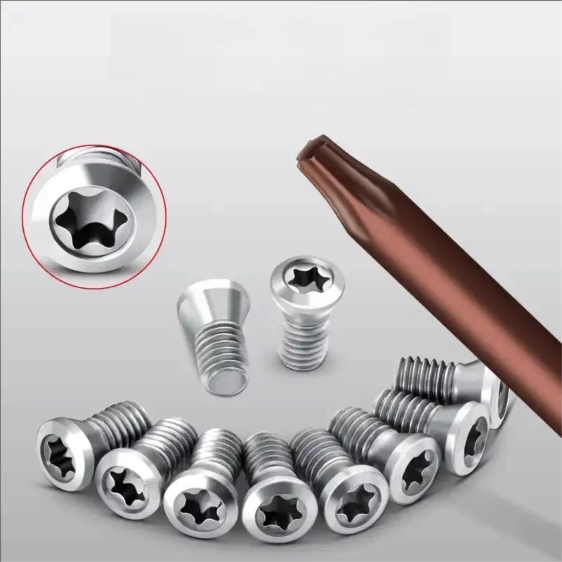 Torx Screw M1.6 M1.8 M2.0 M2.2 M2.5 M3.0 M3.5 M4.0 M5.0 M6.0 Lathe Tool Holder Screw Assembly Tool Head Blade Screw Torx