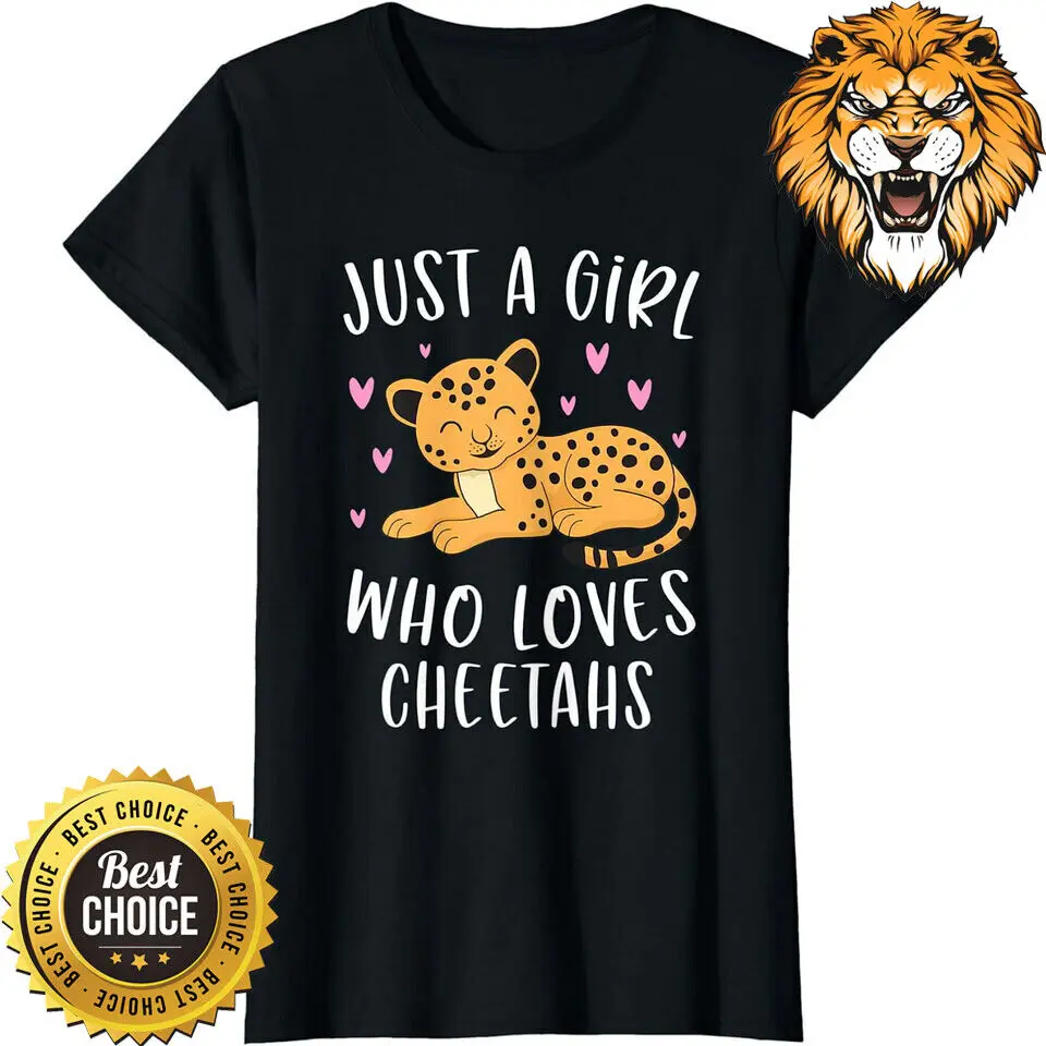 Cheetah Shirt For Girls Just A Girl Who Loves Cheetahs T Shirt