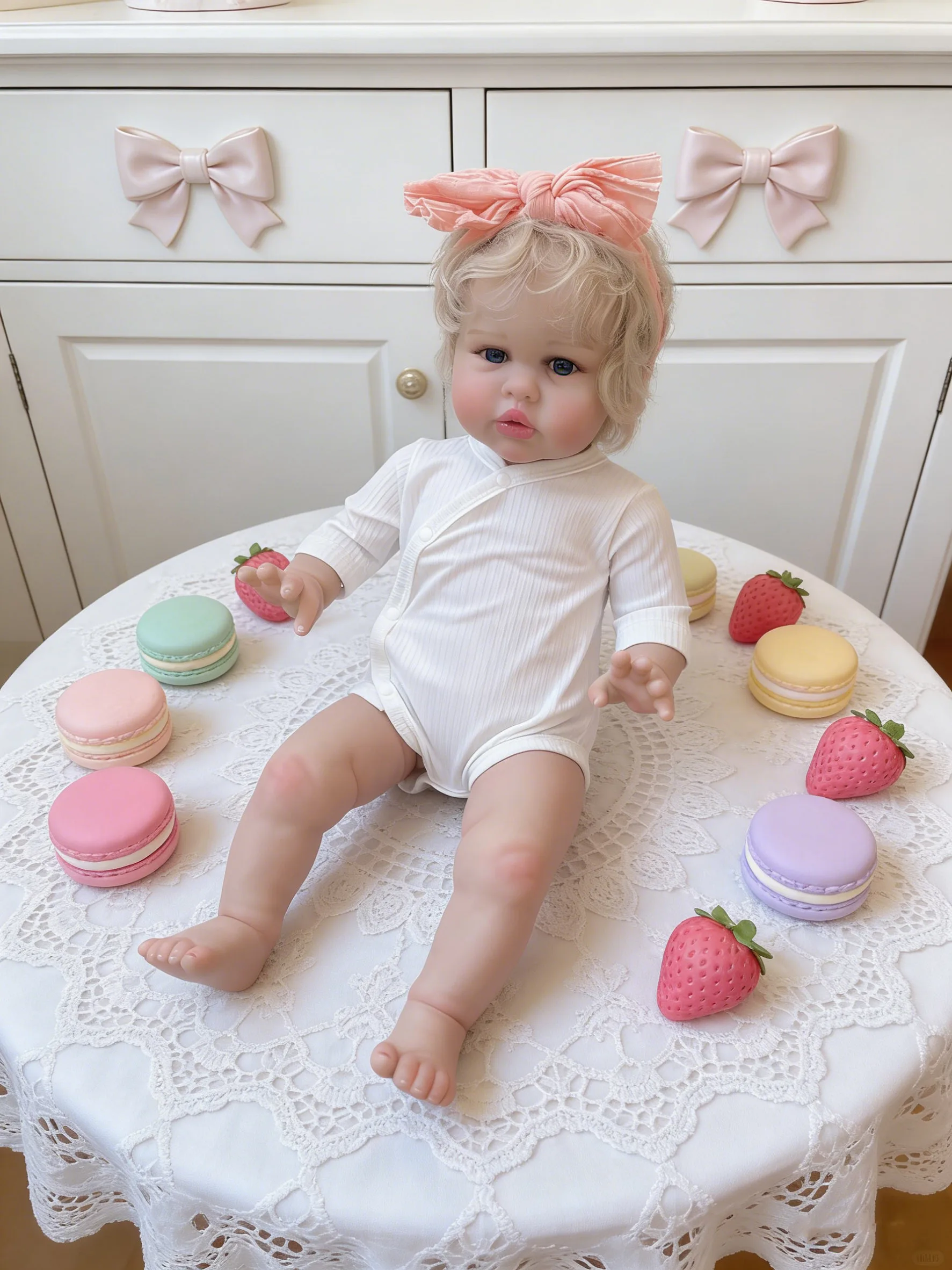 22 pollici realistica bambino bambola rinata corpo in tessuto morbido bel neonato Ellie strati multipli pittura vene visibili capelli radicati a mano