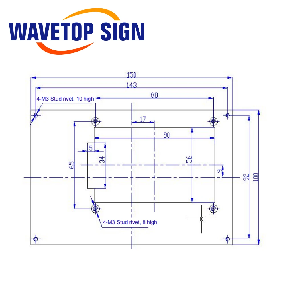 

Панель управления лазерным контроллером WaveTopSign Stock Ruida RDLC320-A для станков лазерной гравировки и резки Co2