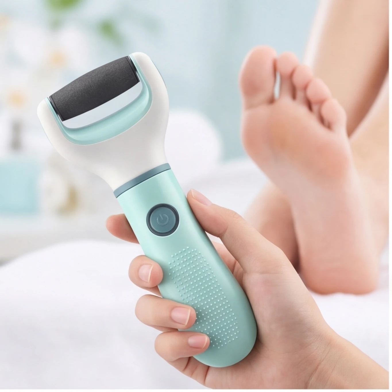 Foot Care Repair Tool: Electric Dead Skin Remover, Feet Scrubber Callus Pedicure Shaver for Dry Cracked Foot Grinder