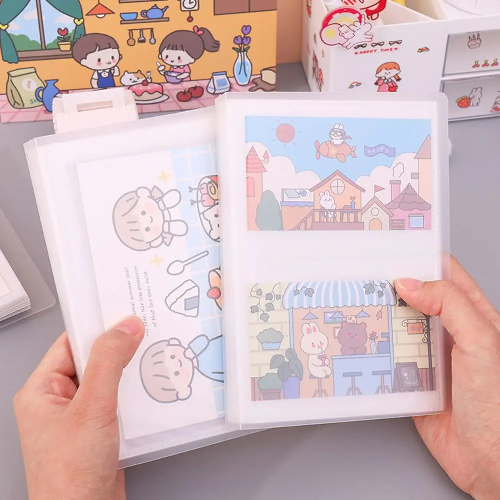 Frosted cover Showing Book Sticker Large Capacity Photo Storage Book Photo Collection Empty Storage Case Transparent Album