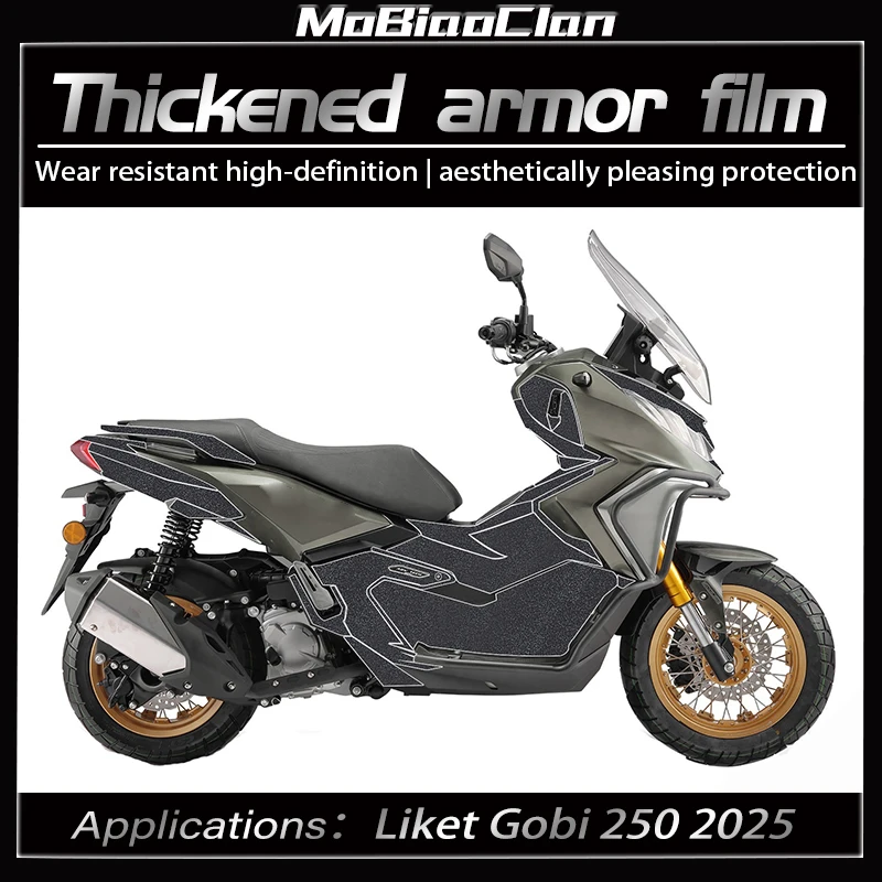 

For Liket Gobi 250 liket gobi 250 2025 Motorcycle Thickened Armor Protection Stickers Body Anti-wear Modification Accessories
