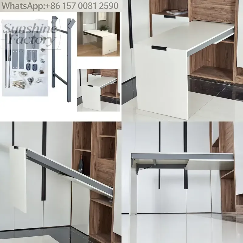 Folding Table Base Modern Multifunction Space Saving Hidden Folding Dining Table Folding Table Hardware