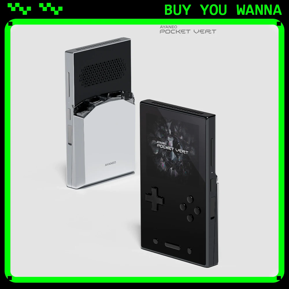 AYANEO Pocket VERT Game Console 3.5Inch 1440*1600 LTPS LCD Screen LTPS LCD 6000mAh Gyroscope WiFi BT Handheld Game Consoles Gift