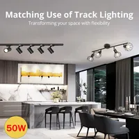 Track Light Ceiling lamps Track Lamp Rail Lighting Set 50W Spot Led For Kitchen lighting Clothing Shop Store Home Led Rail light