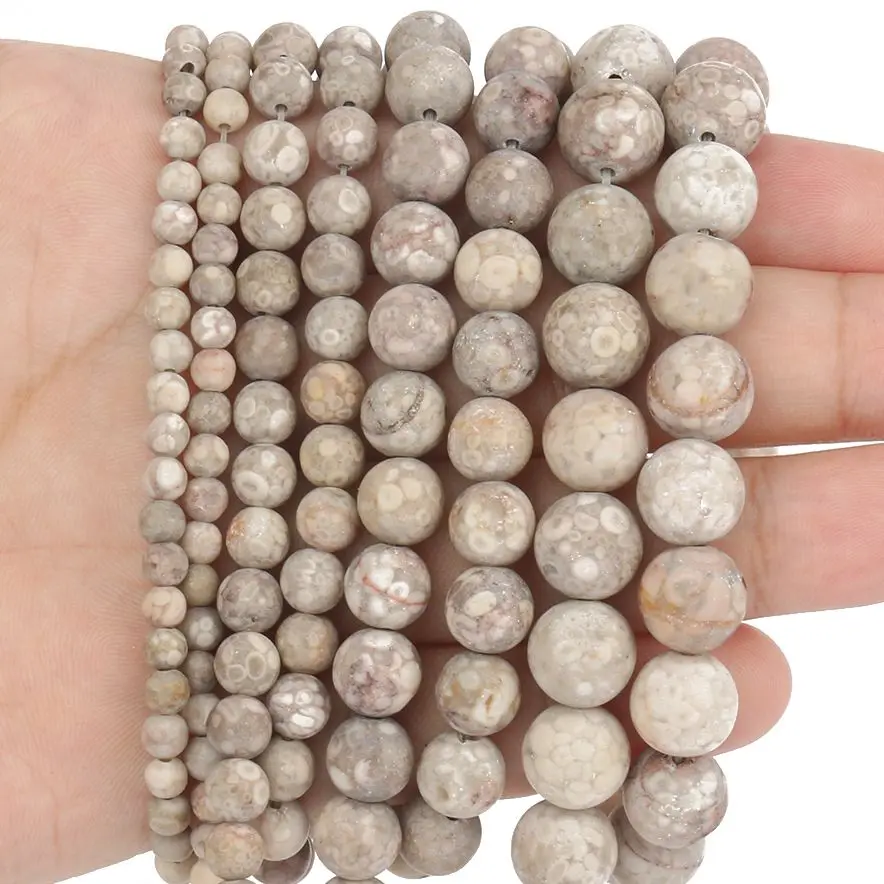 Natural Maifan Stone 4 6 8 10mm Matte Round Jades Loose Spacer Beads for Jewelry Making DIY Charms Handmade Necklace Bracelet