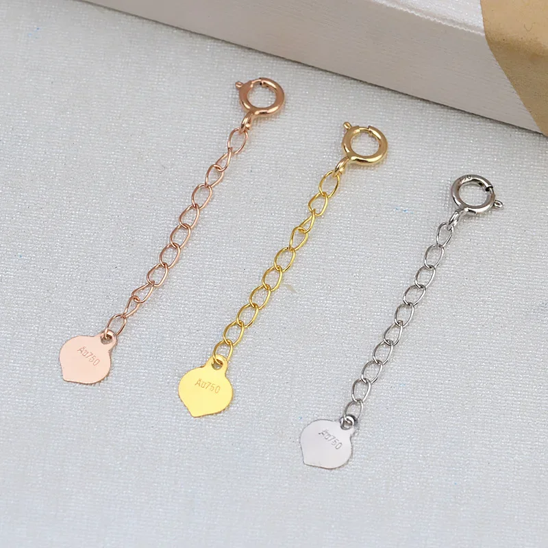 Diy Accessory 18K Gold 4.5mm Spring Buckle Extension Chain Necklace Buckle Bracelet Buckle Boutique Jewelry D0006