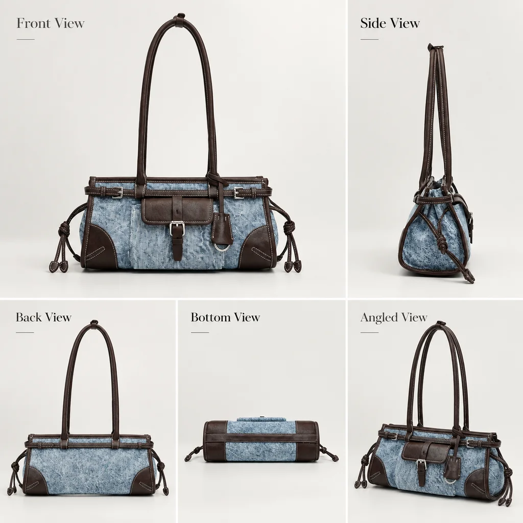 2026 Retro Patchwork Tote Bag, Premium Versatile Shoulder & Underarm Bag, Large Capacity Commuter Purse for Women