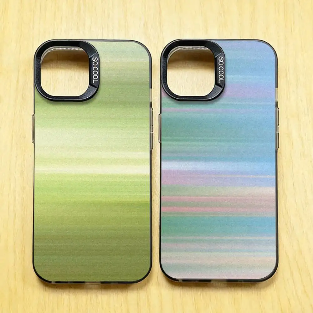 

Summer Color Gradient Phone Case for iPhone 17 16 15 14 13 12 11 Pro Plus Max Air Mini X XS TPU Bumper