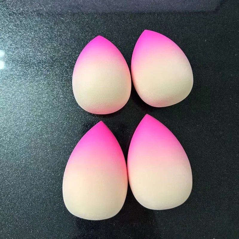 1/4 pçs cor gradiente esponja beleza ovo maquiagem fundação misturada beleza molhada e seca para bb creme base líquida