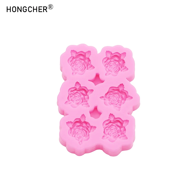 Flowers silicone mold flower resin phone case head rope hair card jewelry accessories mold flower Chocolate Cake silicone Mold